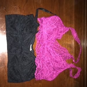 two target brand bras , no padding.
